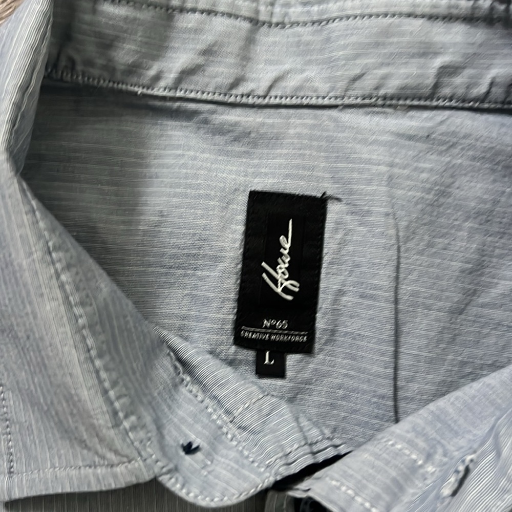 Men’s Blue/Gray Button-up - Picture 2 of 5